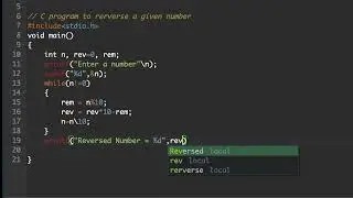 Reverse given Number | C #Program Learn Logic | Lec 9