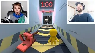 SURVIVE TRASH ZONE in WOBBLY LIFE! (SIMASGAMER VS DAD)