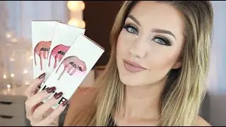 Kylie Lip Kit MALIBOO, GINGER & KRISTEN Swatches | Summer Shades | Jazzi Filipek