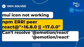 npm ERR! peer react@