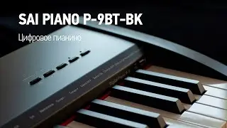 Цифровое пианино Sai Piano P-9BT-BK, молоточковая механика, 3 педали и стойка в комплекте.