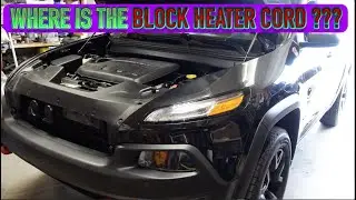 BLOCK HEATER JEEP CHEROKEE 2013 - 2023 WHERE IS IT