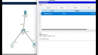 mail server configuration in cisco packet tracer #cisco #configration #packettracer #netwoking smtp