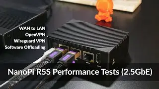 OpenWRT - NanoPi R5S Performance Test (NAT, OpenVPN & Wireguard VPN)