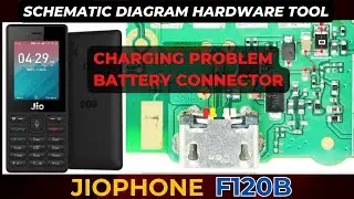 Jiophone F120b charging not working problem | battery connector ways jumper Schematic Diagram | DMR