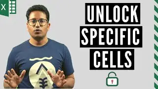 How to Unlock Specific Cells in a Protected Sheet in Excel | Unlock Scrollbar, Checkbox, Drop-Downs