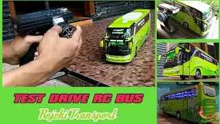 TEST DRIVE - RC BUS MINIATURE - REMOT CONTROL BUS Jetbus 3 SHD Adiputro - HANDMADE RC BUS MODELS