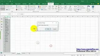 How to copy horizontal paste vertical or vice versa in Excel