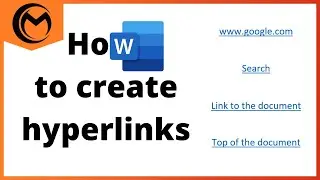 How to create a hyperlink in Microsoft Word