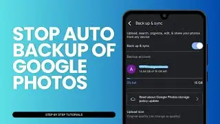 How To Stop Auto Backup Of Google Photos