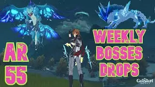 AR 55 World Rank 8 Weekly Bosses Dvalin, Wolves Boss, Childe Drops | Genshin Impact 1.2