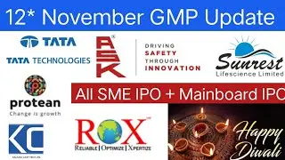 ASK Automotive IPO GMP | ROX-Hi Tech IPO | Tata Technologies IPO | Protean eGov Technologies IPO |