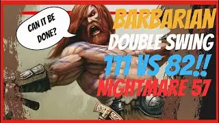 Diablo 4 Level 111vs 82!! Barbarian! #doubleswing #barbarian #solo
