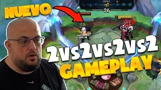 PRIMER GAMEPLAY 2VS2VS2VS2 NUEVO MODO DE RIOT MANUTE CON MORDEKAISER