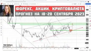 Прогноз форекс, акций и криптовалют на 18 - 20 сентября 2023