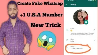 How To Create Fake Whatsapp Using USA Number | Create Fake Number Whatsapp