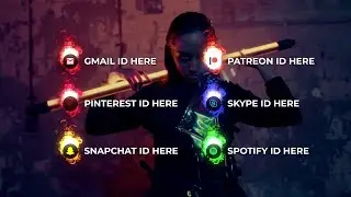 Fire Social Media Lower Thirds: (Mogrt) Premiere Pro template