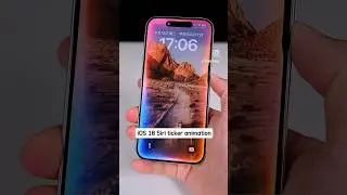 iOS 18 Siri Animation 😍 #ios18 #iphone #reels #ios #ios18beta #ios18features  #youtubeshorts