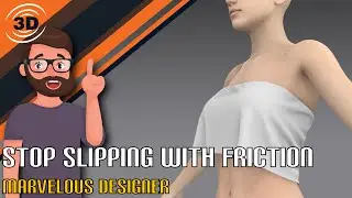 Stop Clothes Slipping with Friction in Marvelous Designer