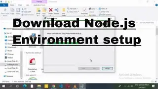 Download and Install ,node.js and npm  || Node.js - Environment Setup || node js tutorials ||
