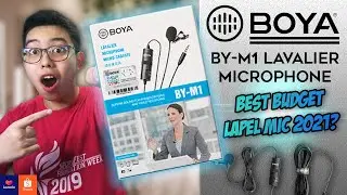 BEST BUDGET LAPEL MIC FOR VLOGGING & ONLINE CLASSES - Boya BY-M1 Unboxing and Review 2024! (Shopee)