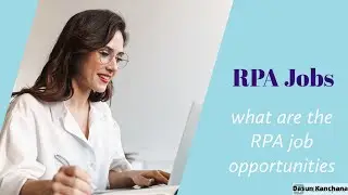RPA Career Opportunities | Start your career in RPA (Robotics Process Automation) #RPA