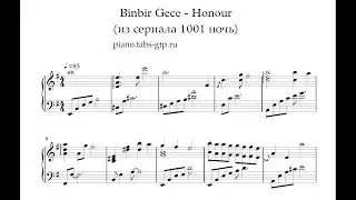 Binbir Gece - Honour (из сериала 1001 ночь) - Ноты для Фортепиано