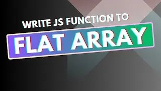 Frontend Master explains how to flatten array in Javascript | Array flat JS interview 