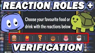 Carl bot reaction roles + Carl bot verification system tutorial (2021)