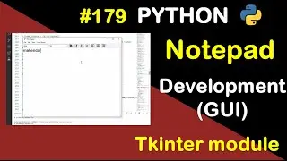 How to Create Notepad software in python by using Tkinter module // Complete Python tutorial(2020)
