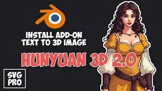 Hunyuan 3D 2.0 Blender Text to 3D Image Add-on Install