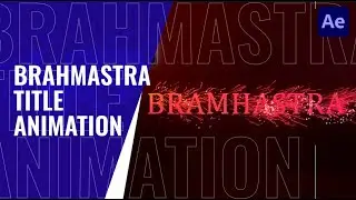Brahmastra Title Animation In Adobe After Effects - After Effects Tutorial - Trapcode Particular.