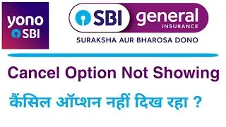 Sbi General Insurance Cancel Option Not Showing in Yono Sbi। Sbi General Insurance Cancel and Refund