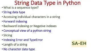 String data type in Python | String in Python | CBSE | Data Types in Python | Python Tutorial |str