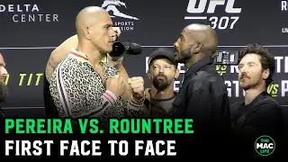 Alex Pereira vs. Khalil Rountree Face Off: Pereira With Big Height Advantage