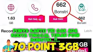 Cara Menukarkan Poin Bonus Tri dengan Kuota Data. 70 poin dapat kuota 3GB