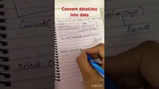Convert datetime into date in sql 