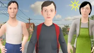 Пытаюсь сбежать от родителей в игре shoolboy runaway! Получилось!