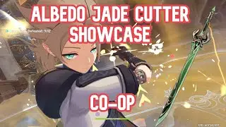 Albedo lv90 C0 Jade Cutter Showcase In Co-Op Genshin Impact 2.2