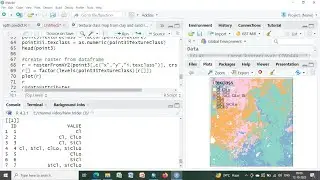 Create Soil Textural Class raster from Clay, Sand, and Silt rasters in R