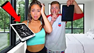 DESTROYING MY GIRLFRIENDS IPAD THEN SURPRISING HER WITH A NEW ONE!