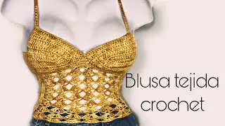 BLUSA TEJIDA A CROCHET