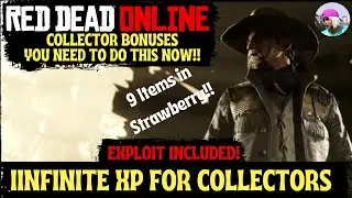 Red Dead Online: How To Get Collectibles Fast!!! Infinite XP/Money Glitch!!! Strawberry