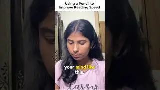using a pencil to improve reading speed 