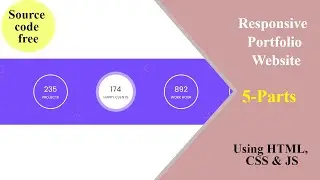 Personal Portfolio website using HTML, CSS and JavaScript (from scratch)  | Part - 5