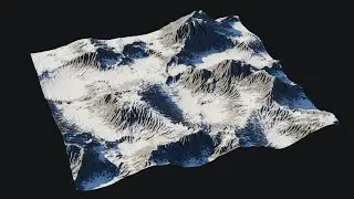 Blender 3.5 Geometry Nodes Hydraulic Erosion Simulation Test