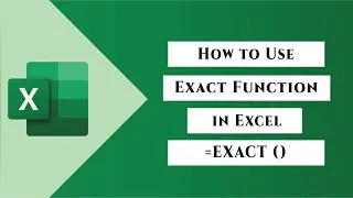 How to Use Exact Function in Excel 