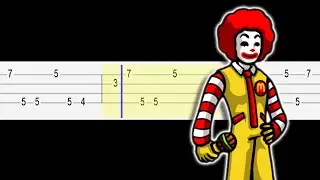 Ronald McDonald Mod - Friday Night Funkin (Easy Ukulele Tabs Tutorial)