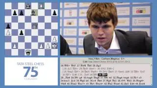 Tata Steel Chess 2013 - Analysis - Hou v.s. Carlsen round 9