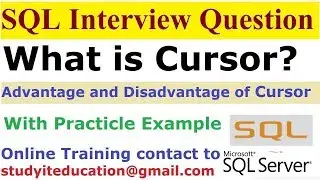 WHAT IS CURSOR|| Advantage and Disadvantage of Cursor